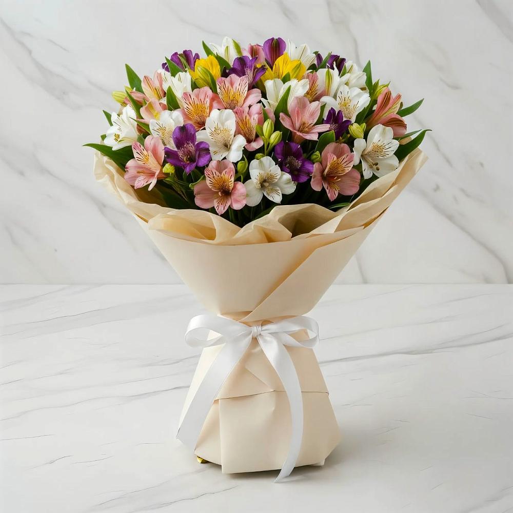 Букет цветов из: Альстромерии в Роговской