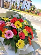 Букет цветов из:  Герберы #REPLACE_PRED# Роговской