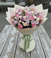 Букет цветов из:  Розы и Хризантемы в Роговской