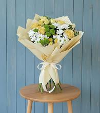 Букет цветов из:  Хризантемы и Розы #REPLACE_PRED# Роговской