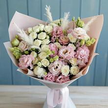 Букет цветов из:  Альстромерии и Розы #REPLACE_PRED# Роговской
