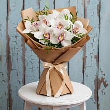 Букет цветов из:  Орхидеи и Розы в Роговской