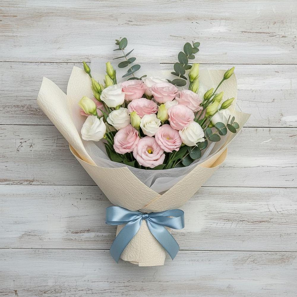 Букет цветов из: Лизиантусы в Роговской